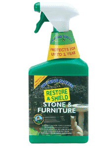illustration of Restore and Shield Stone and Furniture cleaner